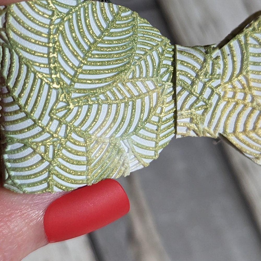 2 for $4 Item: Faux Leather Bow Hair Clip Set NEW! - Picture 3 of 6